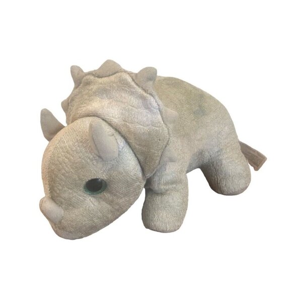 Jurassic World Triceratops Plush Toy Factory 12" Gray Dinosaur Stuffed Animal - Picture 1 of 9